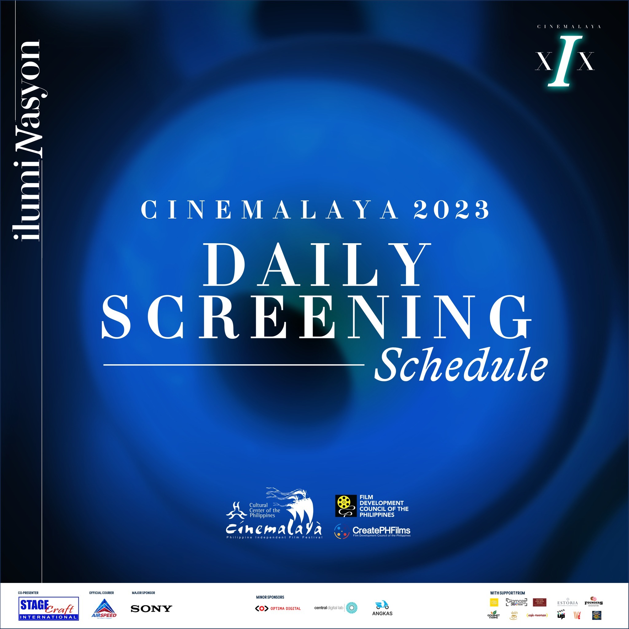 Cinemalaya Daily schedule