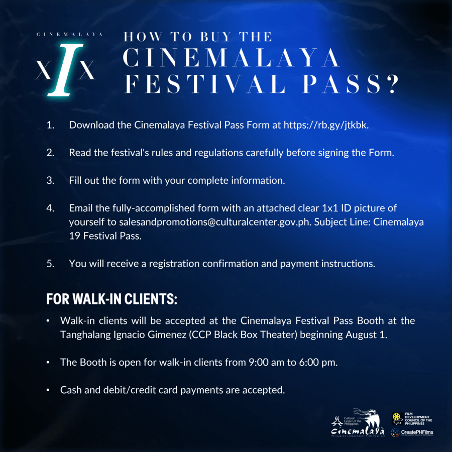 Cinemalaya Festival Ticket