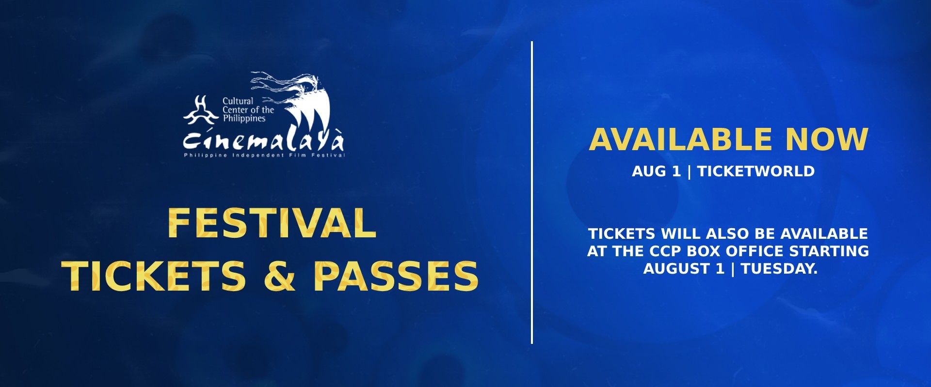 Cinemalaya Festival Ticket